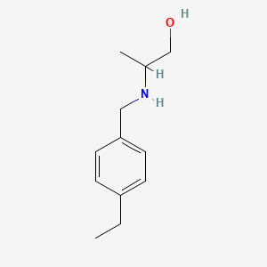 2-{[(4-Ethylphenyl)methyl]amino}propan-1-ol