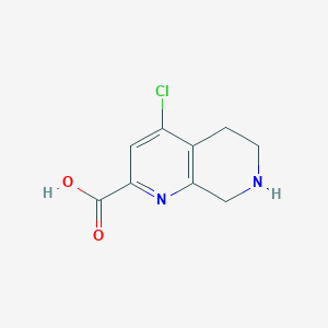 4-Chloro-5,6,7,8-tetrahydro-1,7-naphthyridine-2-carboxylic acid