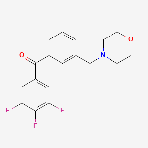 3'-Morpholinomethyl-3,4,5-trifluorobenzophenone