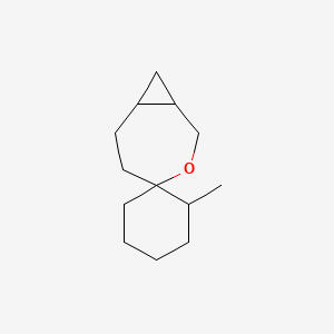 molecular formula C13H22O B13256490 6'-Methyl-3-oxaspiro[bicyclo[5.1.0]octane-4,1'-cyclohexane] 