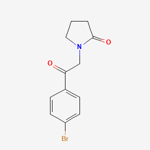 1-[2-(4-Bromophenyl)-2-oxoethyl]pyrrolidin-2-one