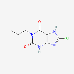 8-Chloro-1-propyl-2,3,6,9-tetrahydro-1H-purine-2,6-dione