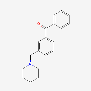 B1325654 3-(Piperidinomethyl)benzophenone CAS No. 898792-54-6
