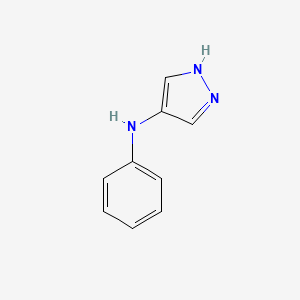 molecular formula C9H9N3 B13256573 N-Phenyl-1H-pyrazol-4-amine 