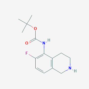 tert-Butyl N-(6-fluoro-1,2,3,4-tetrahydroisoquinolin-5-yl)carbamate