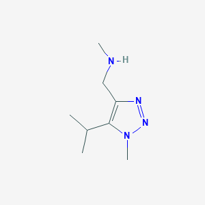 Methyl({[1-methyl-5-(propan-2-yl)-1H-1,2,3-triazol-4-yl]methyl})amine