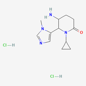 5-amino-1-cyclopropyl-6-(1-methyl-1H-imidazol-5-yl)piperidin-2-one dihydrochloride