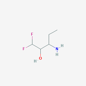 3-Amino-1,1-difluoropentan-2-ol