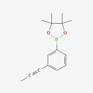 4,4,5,5-Tetramethyl-2-[3-(prop-1-yn-1-yl)phenyl]-1,3,2-dioxaborolane