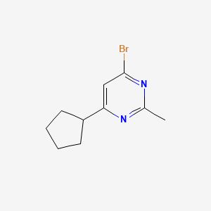 4-Bromo-6-cyclopentyl-2-methylpyrimidine