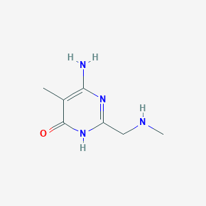 6-Amino-5-methyl-2-[(methylamino)methyl]-3,4-dihydropyrimidin-4-one