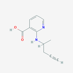 2-[(Pent-4-yn-2-yl)amino]pyridine-3-carboxylic acid