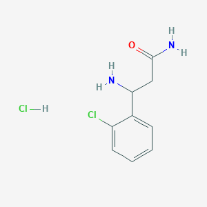 3-Amino-3-(2-chlorophenyl)propanamide hydrochloride