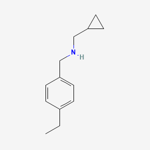 (Cyclopropylmethyl)[(4-ethylphenyl)methyl]amine