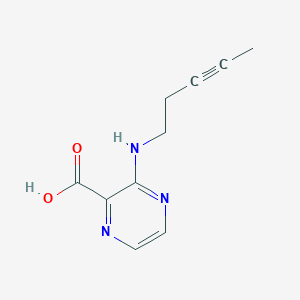 3-[(Pent-3-yn-1-yl)amino]pyrazine-2-carboxylic acid