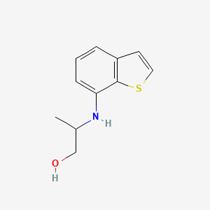 2-[(1-Benzothiophen-7-yl)amino]propan-1-ol