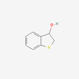 molecular formula C8H8OS B13256807 2,3-Dihydro-1-benzothiophen-3-ol CAS No. 17347-03-4