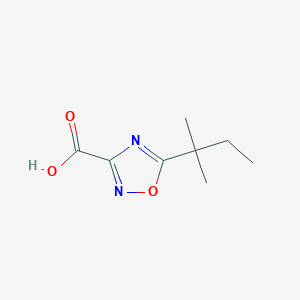 molecular formula C8H12N2O3 B13256819 5-(2-Methylbutan-2-yl)-1,2,4-oxadiazole-3-carboxylic acid 