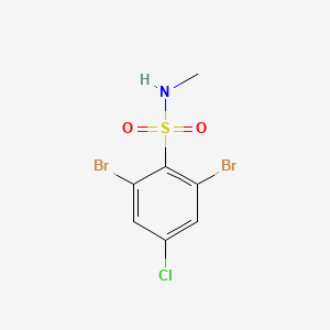 2,6-Dibromo-4-chloro-N-methylbenzene-1-sulfonamide