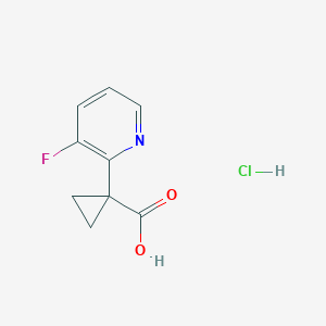 1-(3-Fluoropyridin-2-yl)cyclopropane-1-carboxylic acid hydrochloride