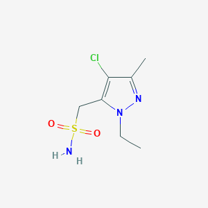 (4-chloro-1-ethyl-3-methyl-1H-pyrazol-5-yl)methanesulfonamide