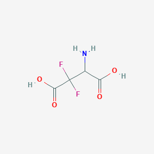 3-Amino-2,2-difluorobutanedioic acid