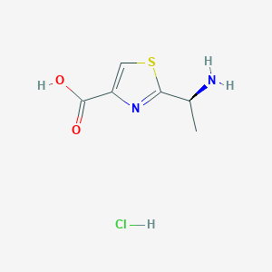 2-[(1S)-1-aminoethyl]-1,3-thiazole-4-carboxylic acid hydrochloride