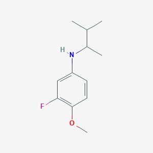 3-fluoro-4-methoxy-N-(3-methylbutan-2-yl)aniline