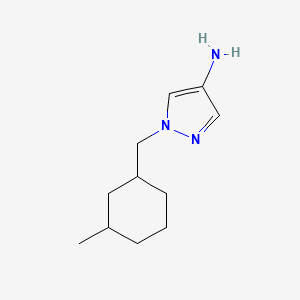 molecular formula C11H19N3 B13257078 1-[(3-Methylcyclohexyl)methyl]-1H-pyrazol-4-amine 