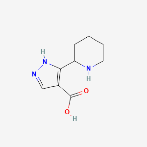 3-(Piperidin-2-yl)-1H-pyrazole-4-carboxylicacid