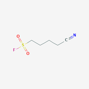 molecular formula C5H8FNO2S B13257116 4-Cyanobutane-1-sulfonyl fluoride 