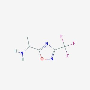 1-[3-(Trifluoromethyl)-1,2,4-oxadiazol-5-yl]ethan-1-amine