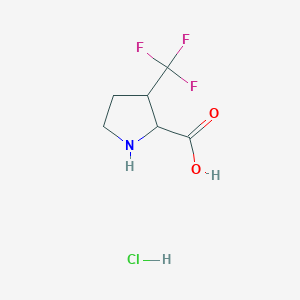 3-(Trifluoromethyl)pyrrolidine-2-carboxylic acid hydrochloride