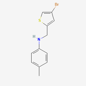 N-[(4-bromothiophen-2-yl)methyl]-4-methylaniline