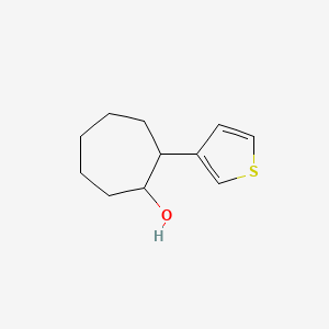 2-(Thiophen-3-yl)cycloheptan-1-ol