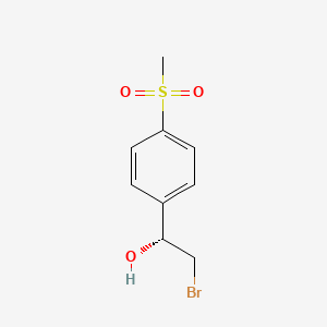 (1R)-2-bromo-1-(4-methanesulfonylphenyl)ethan-1-ol