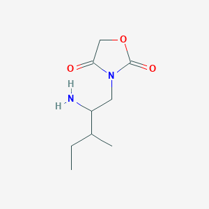 3-(2-Amino-3-methylpentyl)-1,3-oxazolidine-2,4-dione