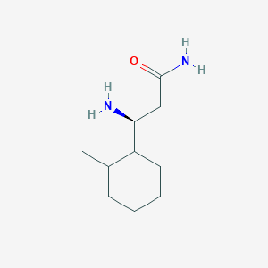 (3S)-3-Amino-3-(2-methylcyclohexyl)propanamide