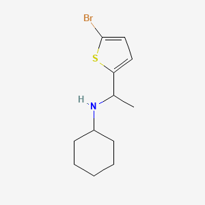 N-[1-(5-Bromothiophen-2-yl)ethyl]cyclohexanamine