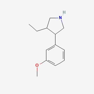 3-Ethyl-4-(3-methoxyphenyl)pyrrolidine