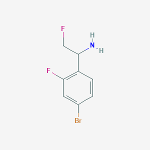 1-(4-Bromo-2-fluorophenyl)-2-fluoroethan-1-amine