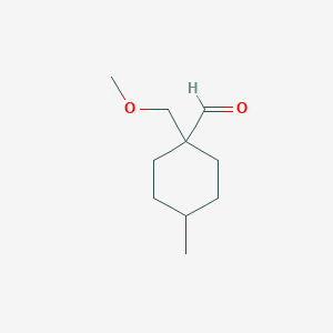 1-(Methoxymethyl)-4-methylcyclohexane-1-carbaldehyde