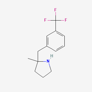 2-Methyl-2-{[3-(trifluoromethyl)phenyl]methyl}pyrrolidine