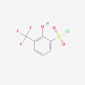 2-Hydroxy-3-(trifluoromethyl)benzene-1-sulfonyl chloride