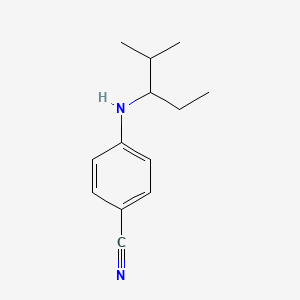 4-[(2-Methylpentan-3-yl)amino]benzonitrile