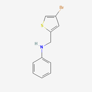 N-[(4-bromothiophen-2-yl)methyl]aniline