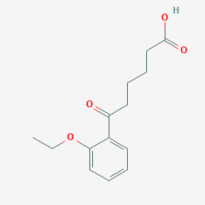 molecular formula C14H18O4 B1325746 6-(2-乙氧基苯基)-6-氧代己酸 CAS No. 898791-61-2