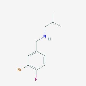 N-(3-bromo-4-fluorobenzyl)-2-methylpropan-1-amine