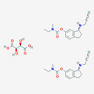 molecular formula C36H46N4O10 B132575 Ladostigil Tartrate CAS No. 209394-46-7