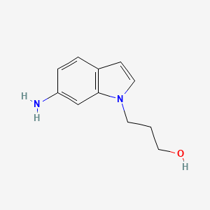 3-(6-Amino-1H-indol-1-YL)propan-1-OL